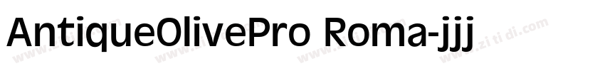 AntiqueOlivePro Roma字体转换